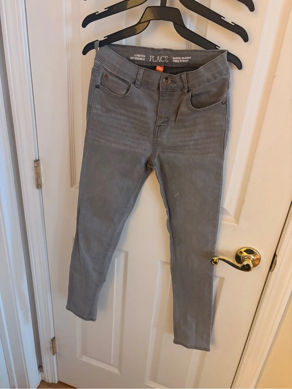 The Children's Place Boys Gray Slim Jeans